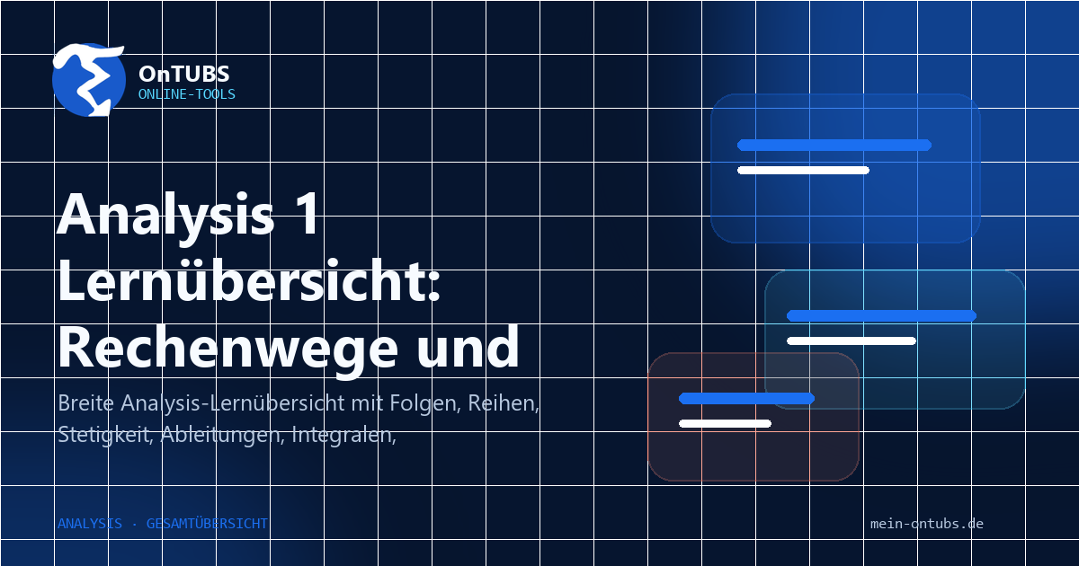 Titelbild: Analysis: Rechenwege, Kriterien und Aufgabentypen auf einen Blick.