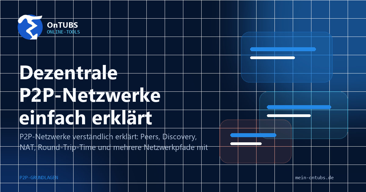 Titelbild: Dezentrale P2P-Netzwerke einfach erklärt.